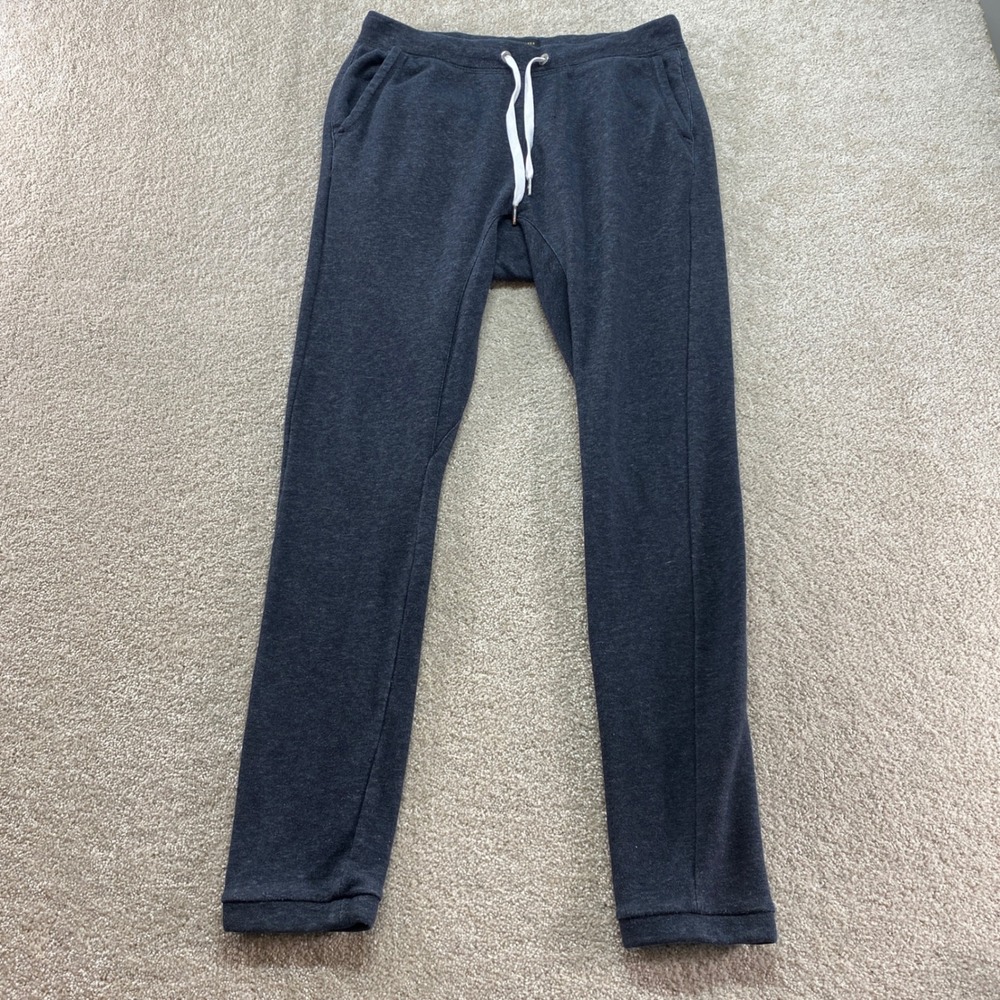 Quiksilver‎ Sweatpants Mens Small Charcoal Grey French Terry Joggers